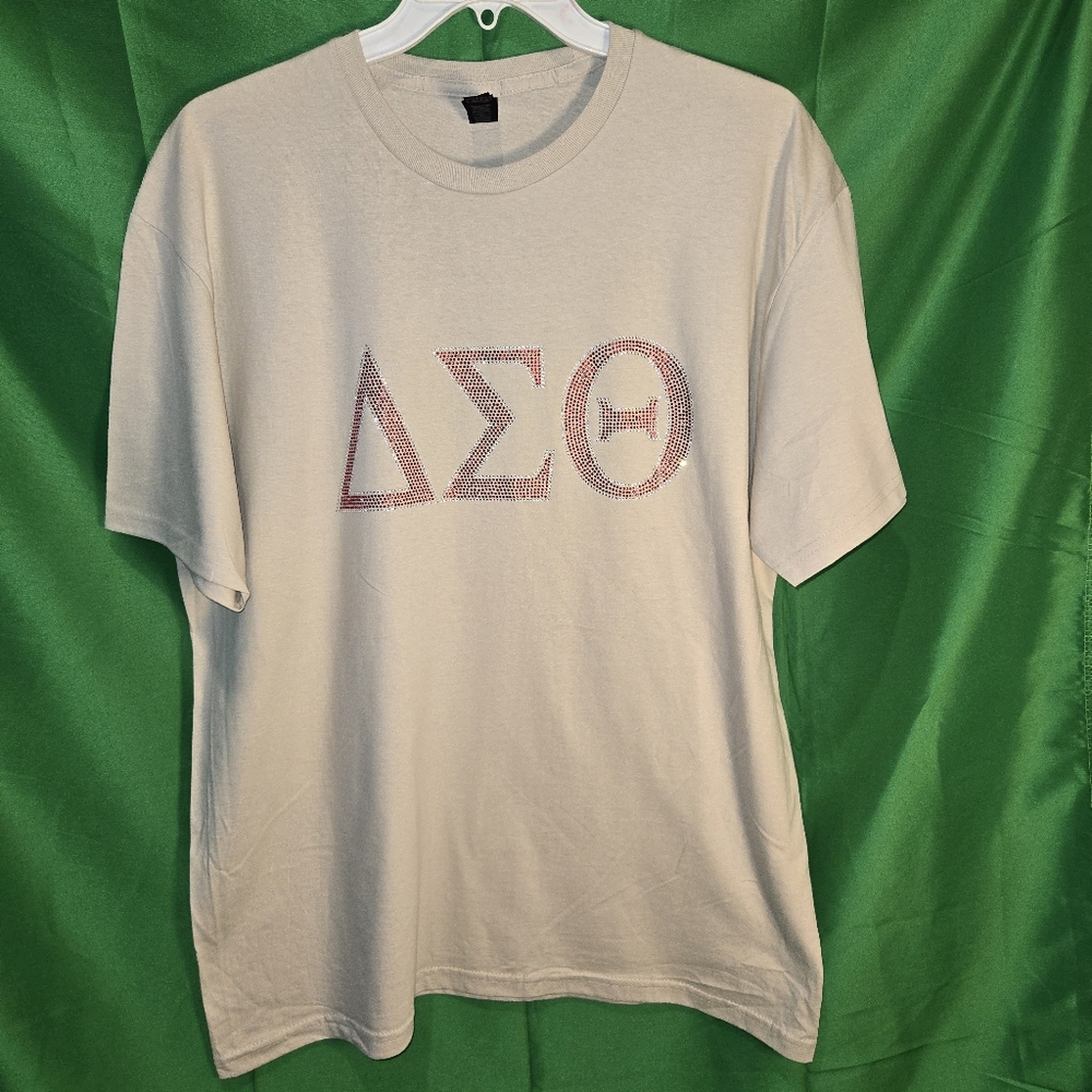 Delta Sigma Theta Custom Rhinestone design T shirts - Picture 7 of 10
